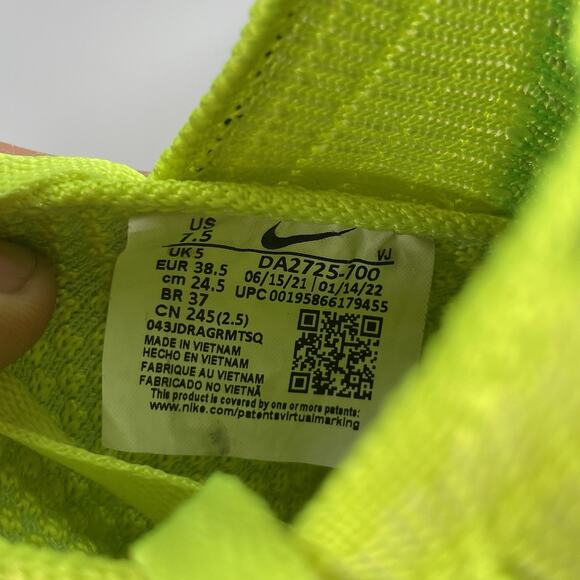 Nike Space Hippie 04 Womens Size 7.5 Green Flyknit Running Sneaker Athletic Shoe - Picture 9 of 9